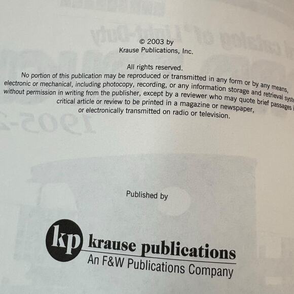 EUC 2003 "Standard Catalog of Light Duty Ford Trucks 1905-2002" By John Gunnell - Picture 12 of 13